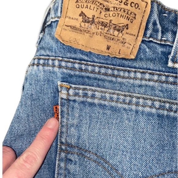 Vintage Levi’s 506 Orange Tab Jeans size 28 - Picture 5 of 12